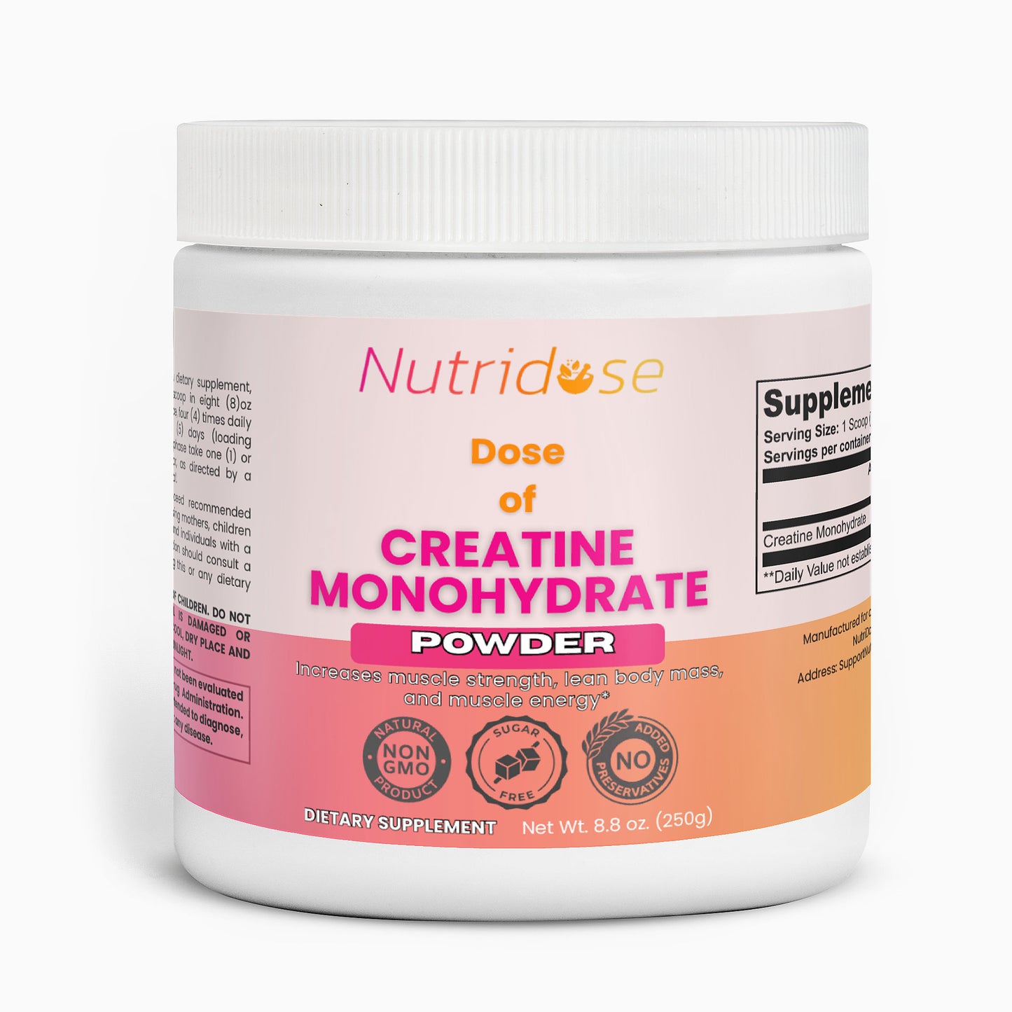 Dose of Creatine Monohydrate
